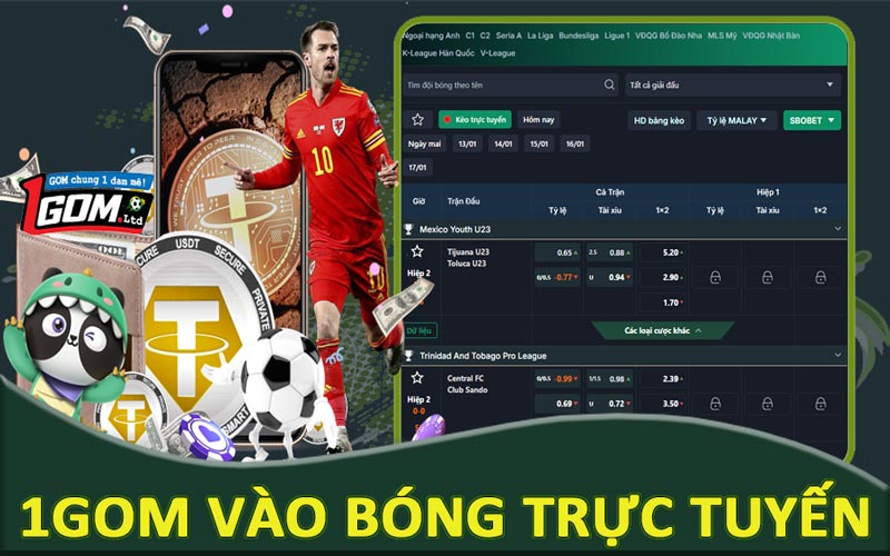 1Gom vào bóng trực tuyến